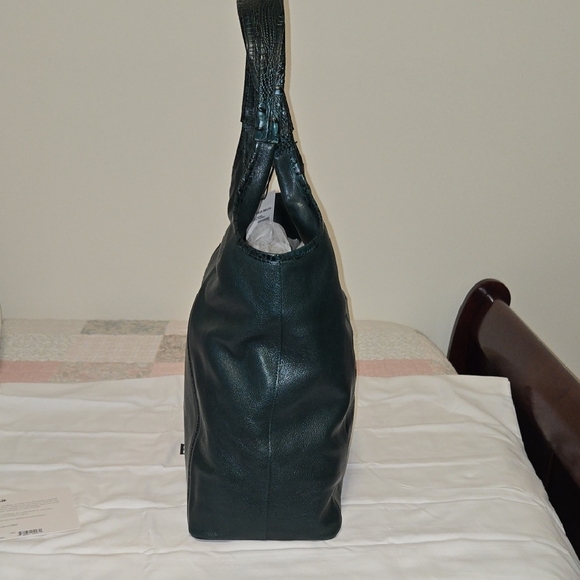 BRAHMIN IONA LEATHER TOTE in GREEN JUPITER. NWT EXCLUSIVE - Picture 7 of 15